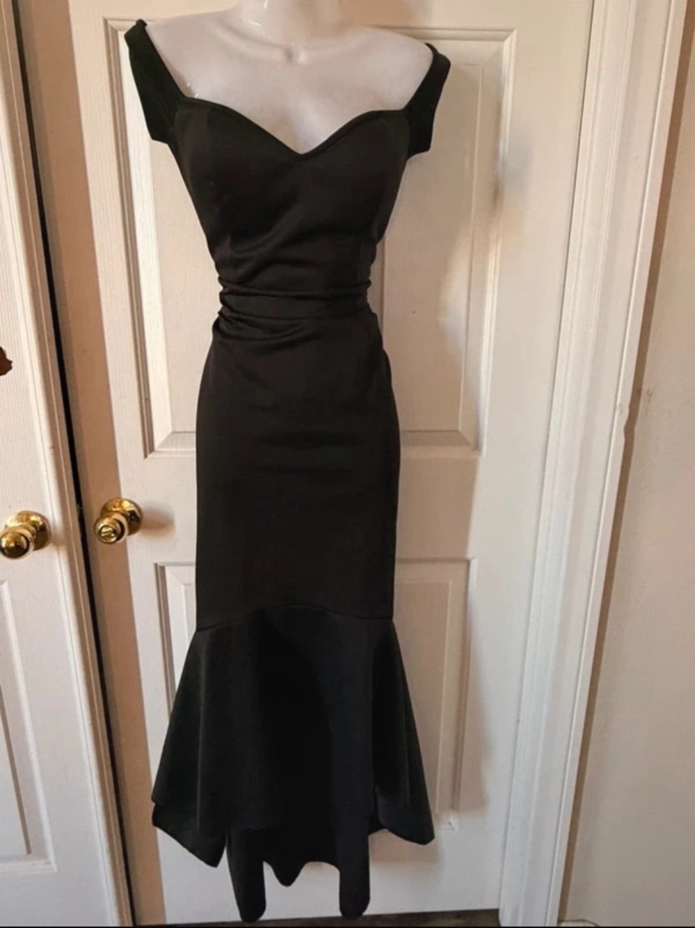 Off The Shoulder Sweetheart Mermaid Gown Ruched Trumpet Formal Gala Dress L